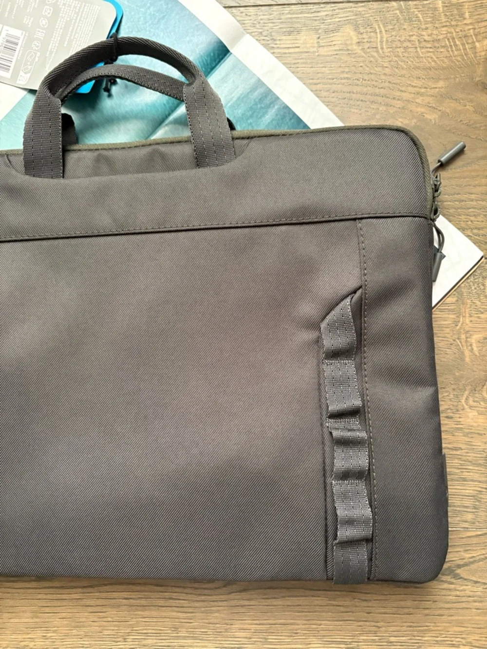 New HP 15.6” Modular Laptop Sleeve Top Handle Detachable Strap In Green